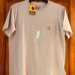 Women’s Carhartt Light pink/grey heather Pocket T-Shirt